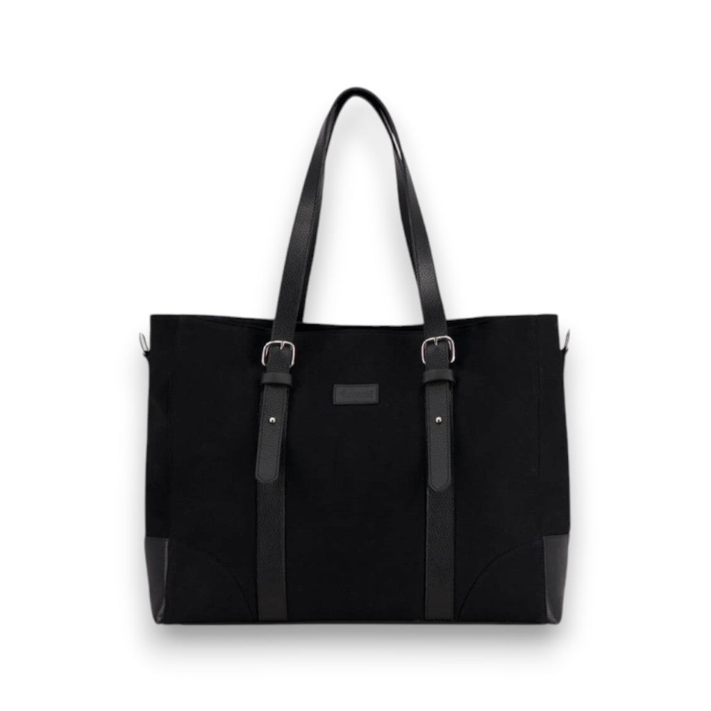 Le grand cabas en denim & cuir