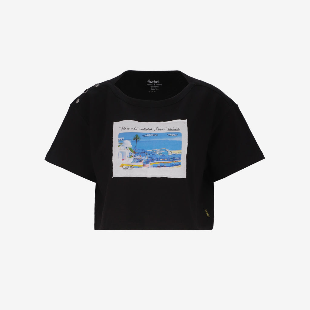 Sweat sur taille manches courtes avec boutons pression - This is Tunisia