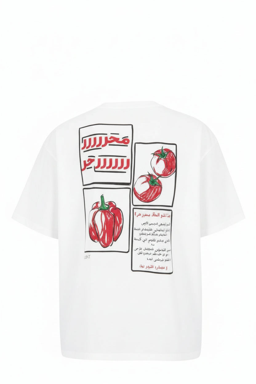 T-shirt oversized unisexe adulte manches courtes -محرحر