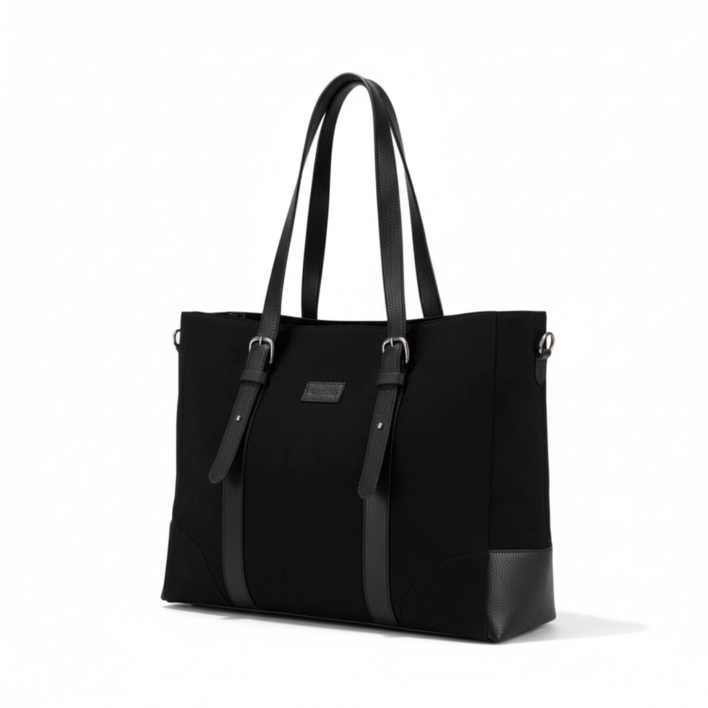 Le grand cabas en denim & cuir