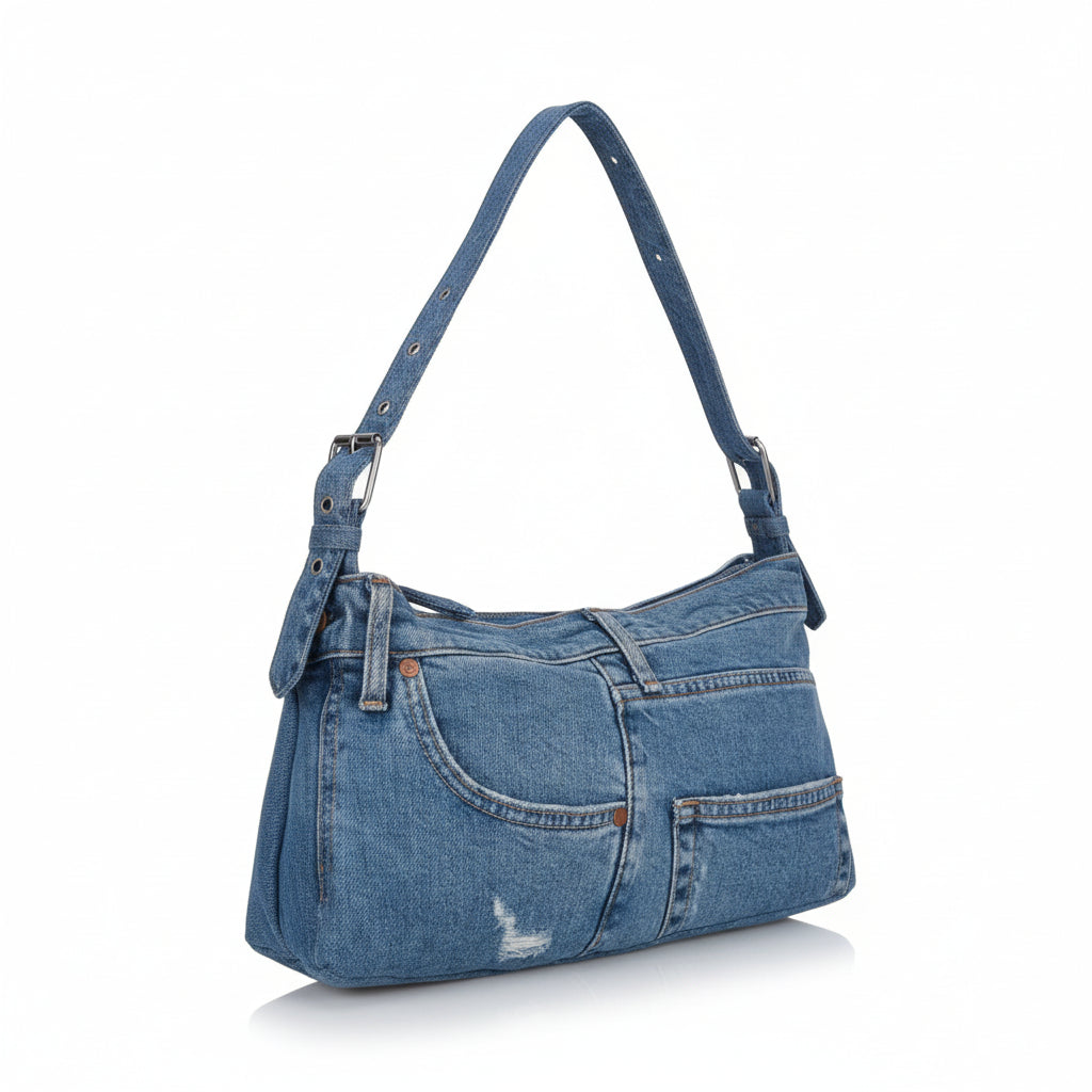 Sac a main en denim upcyclé