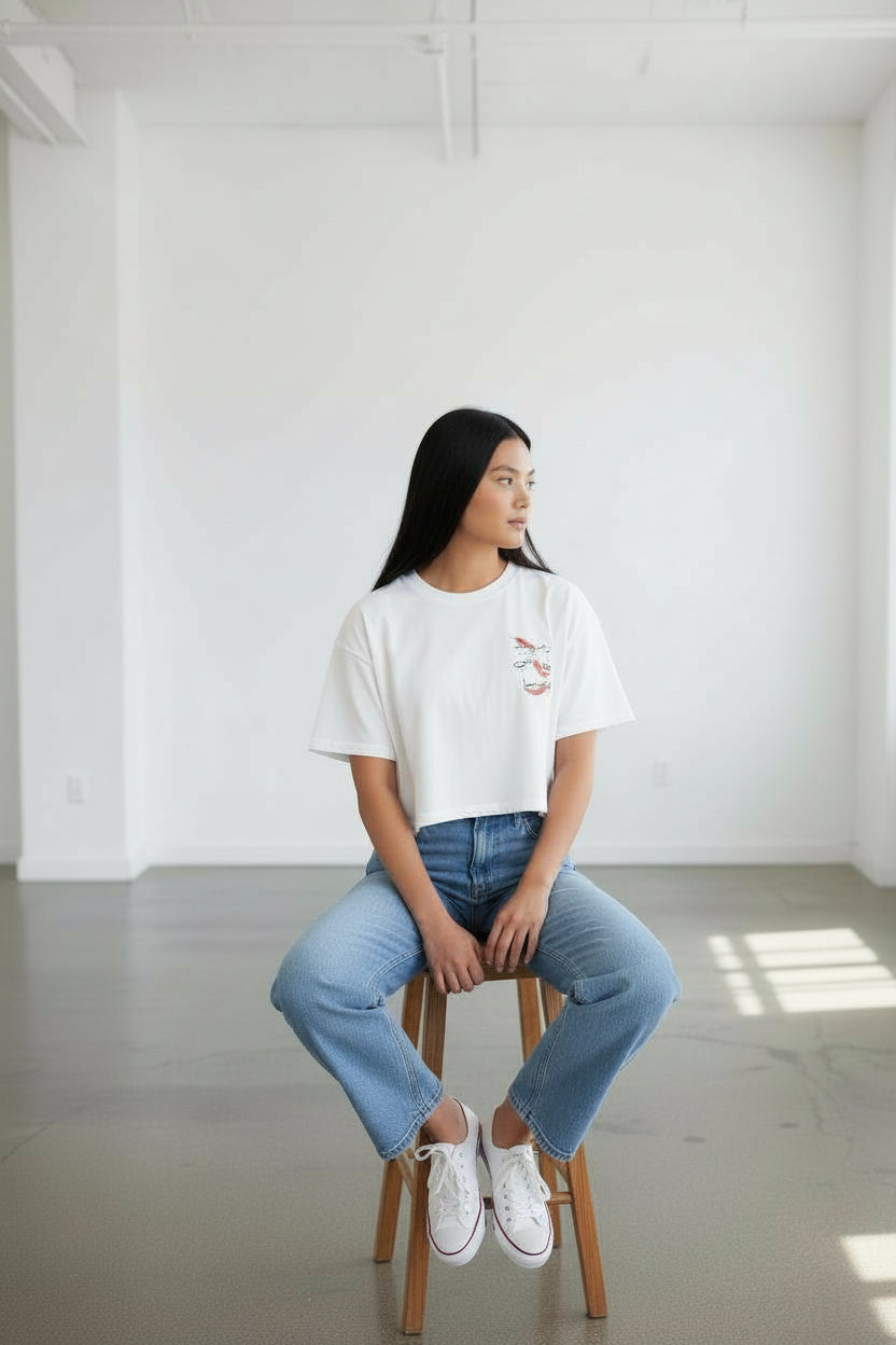 Sweat sur taille manches courtes avec boutons pression - زعمة النار تطفاشي ونبرا