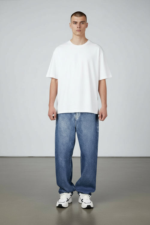 Baggy jeans unisexe Silver Spray