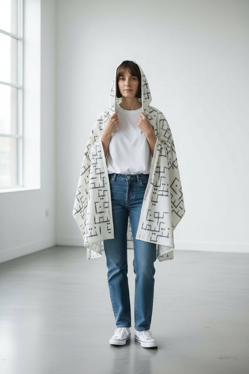 Safseri ou écharpe oversized unisexe en jeans كون كيما انتي